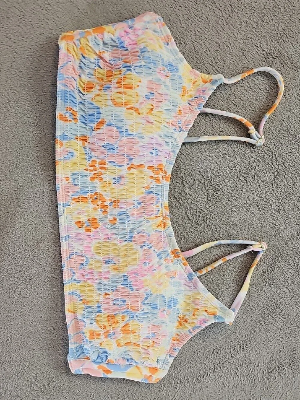 Wild Fable Women's XL Pastel Floral Smocked Bikini Set